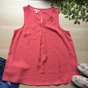 Maurices dressy Tank top with keyhole in the back, salmon, size small